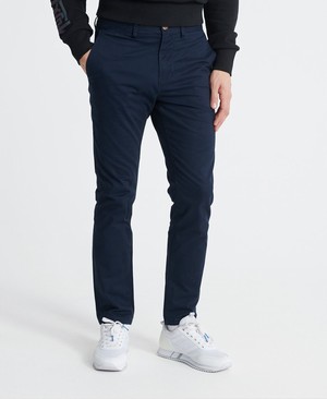 Superdry Edit Chino Férfi Nadrág Sötétkék | AWMLY8431